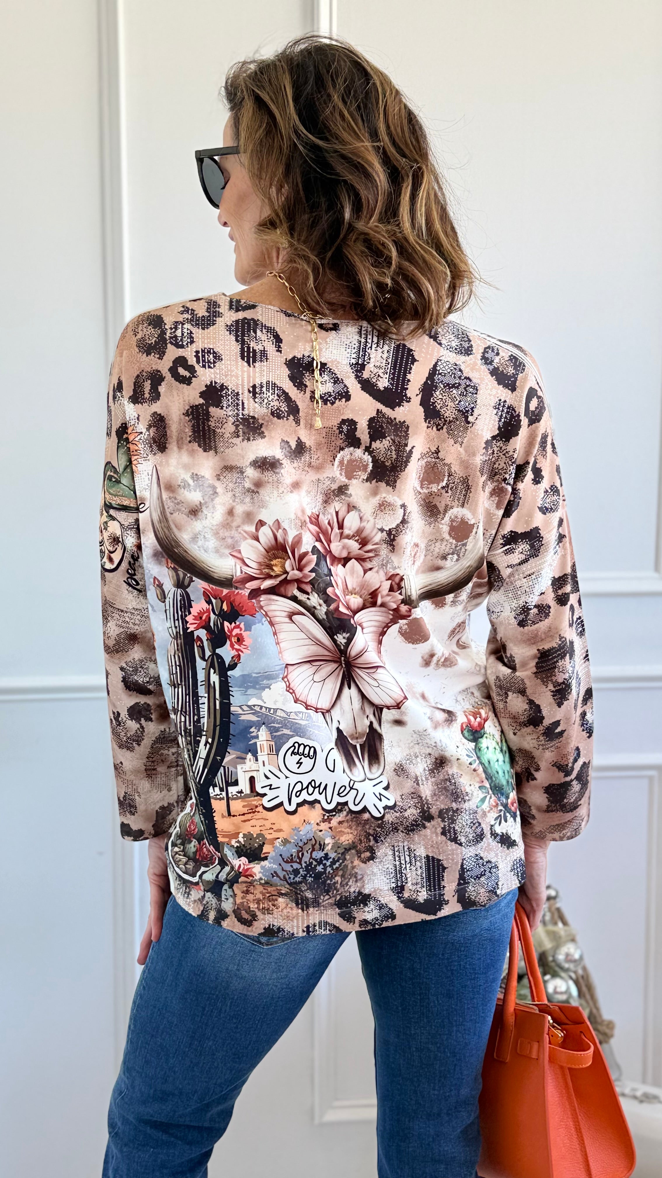 Prairie Crown Long Sleeve Italian Top-110 short Sleeve Top-Italianissimo-Coastal Bloom Boutique, find the trendiest versions of the popular styles and looks Located in Indialantic, FL