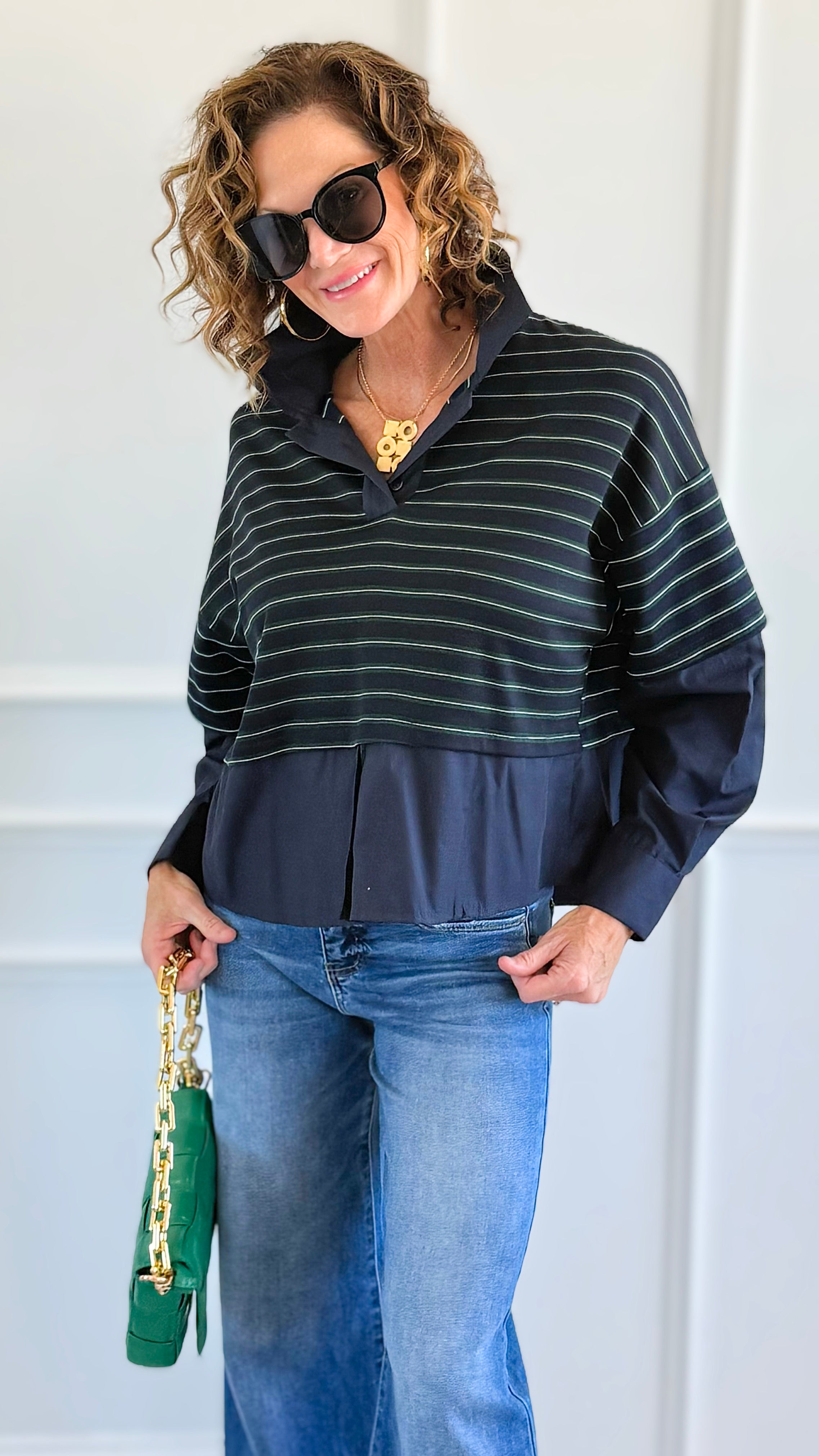 Double Debut Italian Top-110 Long Sleeve Tops-BETTER GO-Coastal Bloom Boutique, find the trendiest versions of the popular styles and looks Located in Indialantic, FL