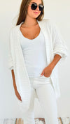 Fluffy Oversized Cardigan- Ivory-150 Cardigans/Layers-Miracle-Coastal Bloom Boutique, find the trendiest versions of the popular styles and looks Located in Indialantic, FL