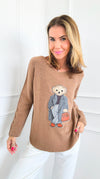 Sophisticated Style Custom CB Italian Pullover - Deep Camel-140 Sweaters-Italianissimo / Holly-Coastal Bloom Boutique, find the trendiest versions of the popular styles and looks Located in Indialantic, FL