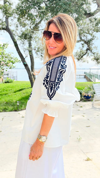 The Artisan Embroidered Blouse