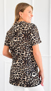 Feline Flair Top-110 Short Sleeve Tops-Heimish-Coastal Bloom Boutique, find the trendiest versions of the popular styles and looks Located in Indialantic, FL