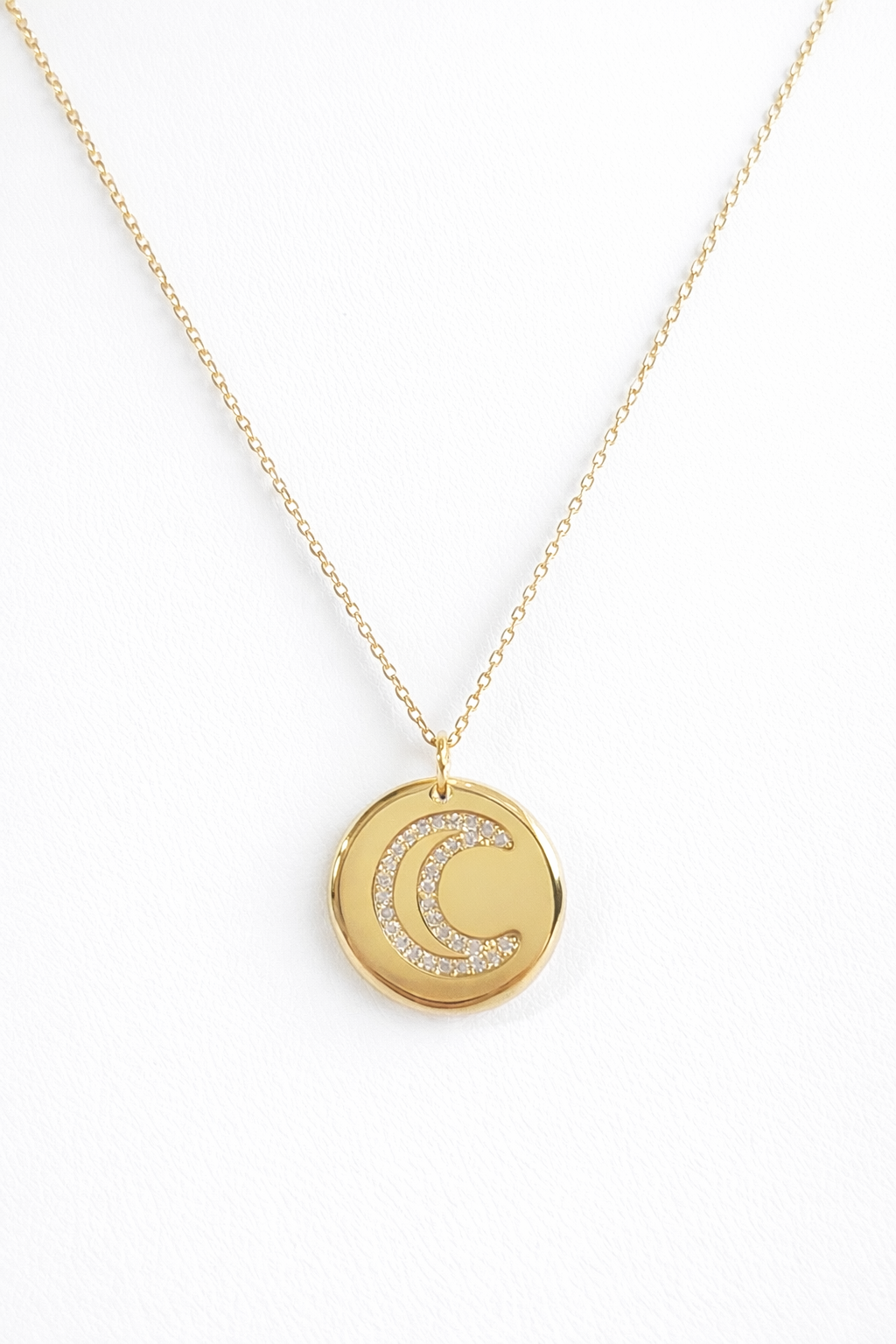 Micropave  Moon Pendant