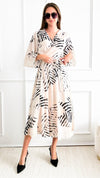 3/4 Sleeve Wrap V-Neck Maxi Dress-Dusty Salmon-200 Dresses/Jumpsuits/Rompers-HYFVE-Coastal Bloom Boutique, find the trendiest versions of the popular styles and looks Located in Indialantic, FL