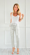 Lace Teddy Embellished Italian Denim Pant-190 Denim-DIPINTO DI BLU-Coastal Bloom Boutique, find the trendiest versions of the popular styles and looks Located in Indialantic, FL