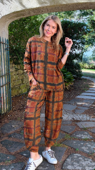 Painted Path La Spezia Italian Cotton Set- Rust
