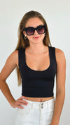 Essentials Sleeveless Top - Black-100 Sleeveless Tops-Love Poem-Coastal Bloom Boutique, find the trendiest versions of the popular styles and looks Located in Indialantic, FL