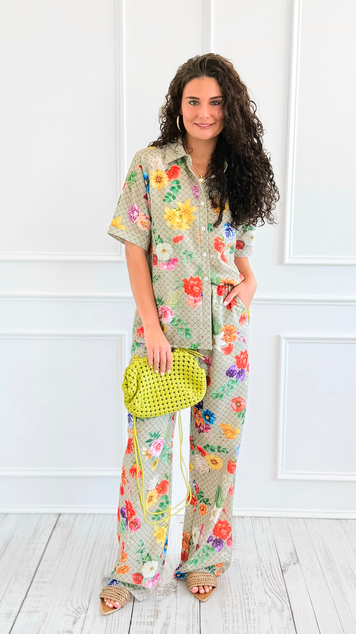 Garden Reverie Set-210 Loungewear/Sets-Endless Moon-Coastal Bloom Boutique, find the trendiest versions of the popular styles and looks Located in Indialantic, FL