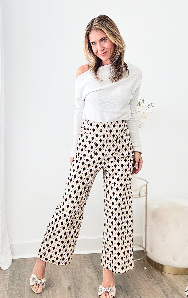 Decked Out Cropped Pants-170 Bottoms-EESOME-Coastal Bloom Boutique, find the trendiest versions of the popular styles and looks Located in Indialantic, FL