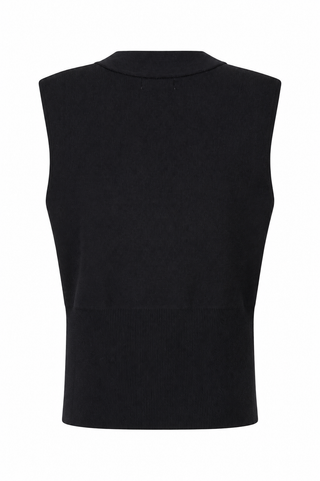 Buckle Front Vest - Black