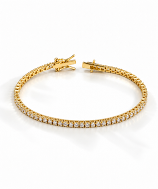 Sterling Silver Eternity Bracelet - 2MM