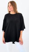 Stretch Knit Top-110 Sleeve Tops-White Birch-Coastal Bloom Boutique, find the trendiest versions of the popular styles and looks Located in Indialantic, FL