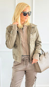 Urban Edge Utility Jacket-160 Jackets-ROUSSEAU-Coastal Bloom Boutique, find the trendiest versions of the popular styles and looks Located in Indialantic, FL