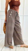 Plaid Blossom Italian Pants-100 Pants-TATTOO Z-Coastal Bloom Boutique, find the trendiest versions of the popular styles and looks Located in Indialantic, FL
