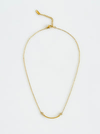 Minimalist Arc Necklace-230 Jewelry-NYW-Coastal Bloom Boutique, find the trendiest versions of the popular styles and looks Located in Indialantic, FL