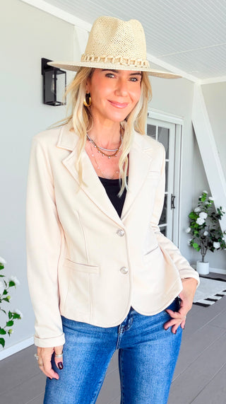 The Ini Italian Blazer - Cream