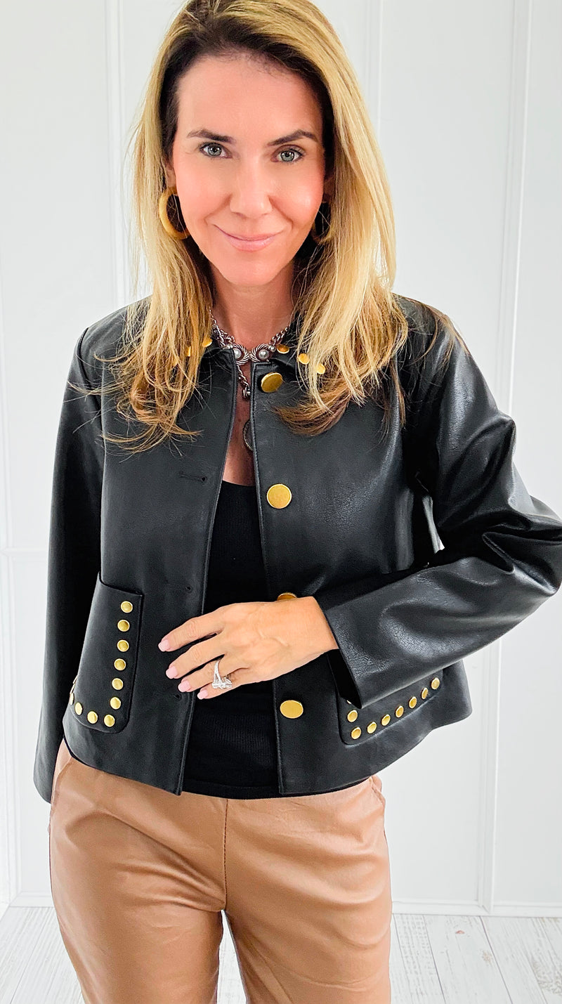 Whispered Warmth Button Jacket-160 Jackets-ROUSSEAU-Coastal Bloom Boutique, find the trendiest versions of the popular styles and looks Located in Indialantic, FL