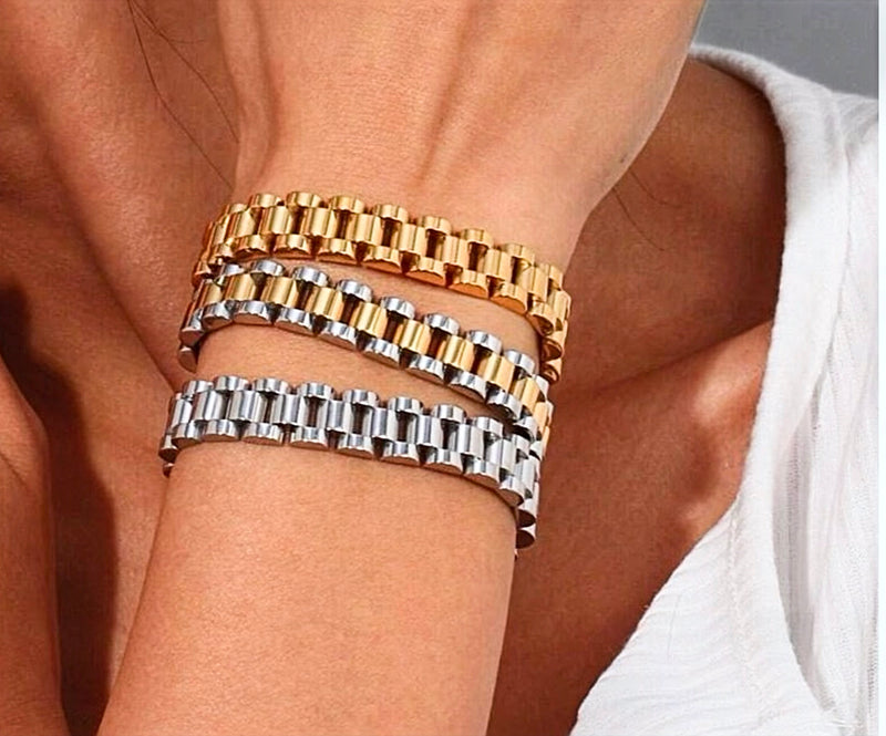 Timeless Elegance Watchband Bracelet-230 Jewelry-Darling-Coastal Bloom Boutique, find the trendiest versions of the popular styles and looks Located in Indialantic, FL