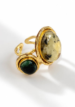 Heirloom Duet Ring - Emerald