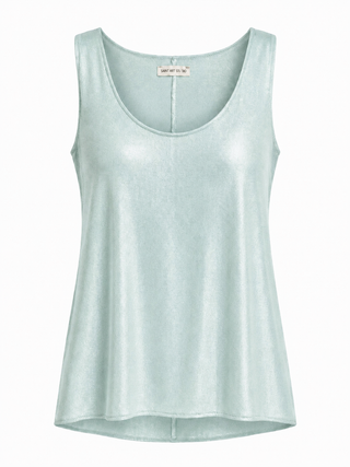 Spotlight Ready Italian Tank Top- Mint