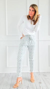 Clover Italian Joggers- Grey-pants-Italianissimo-Coastal Bloom Boutique, find the trendiest versions of the popular styles and looks Located in Indialantic, FL