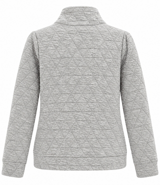 Quilted Half Zip Sweatshirt
