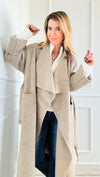 Timeless Elegance Belted Cardigan-150 Cardigans/Layers-On Blue-Coastal Bloom Boutique, find the trendiest versions of the popular styles and looks Located in Indialantic, FL