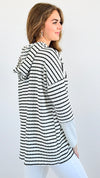 Striped Knit Pullover-140 Sweaters-Heimish-Coastal Bloom Boutique, find the trendiest versions of the popular styles and looks Located in Indialantic, FL