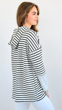 Striped Knit Pullover-140 Sweaters-Heimish-Coastal Bloom Boutique, find the trendiest versions of the popular styles and looks Located in Indialantic, FL