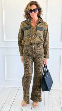 Fierce Elegance Pant Set-210 Loungewear/Sets-JJ'S FAIRYLAND-Coastal Bloom Boutique, find the trendiest versions of the popular styles and looks Located in Indialantic, FL
