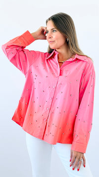 Luxe Crystal Embellished Top-110 Long Sleeve Tops-JJ'S FAIRYLAND-Coastal Bloom Boutique, find the trendiest versions of the popular styles and looks Located in Indialantic, FL