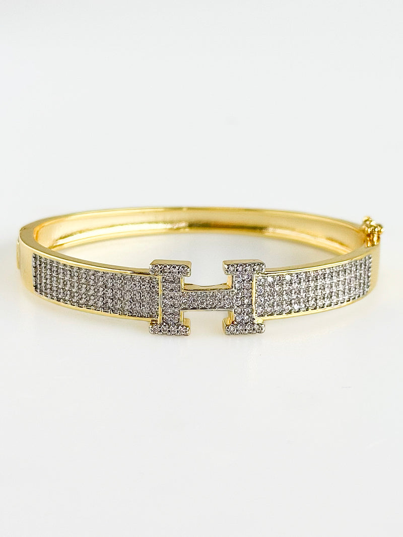 Inspired CZ "H" Bracelet-230 Jewelry-NYC-Coastal Bloom Boutique, find the trendiest versions of the popular styles and looks Located in Indialantic, FL