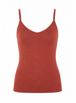 Essential Stretch Cami Top - Rust
