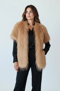 Faux Fur Pull Through Shawl-150 Cardigans/Layers-NYW-Coastal Bloom Boutique, find the trendiest versions of the popular styles and looks Located in Indialantic, FL
