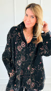 Ornate Charm Italian Corduroy Top-110 Long Sleeve Tops-TATTOO Z-Coastal Bloom Boutique, find the trendiest versions of the popular styles and looks Located in Indialantic, FL