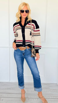 Stirrup Season Knit Cardigan-150 Cardigans/Layers-Gilli-Coastal Bloom Boutique, find the trendiest versions of the popular styles and looks Located in Indialantic, FL