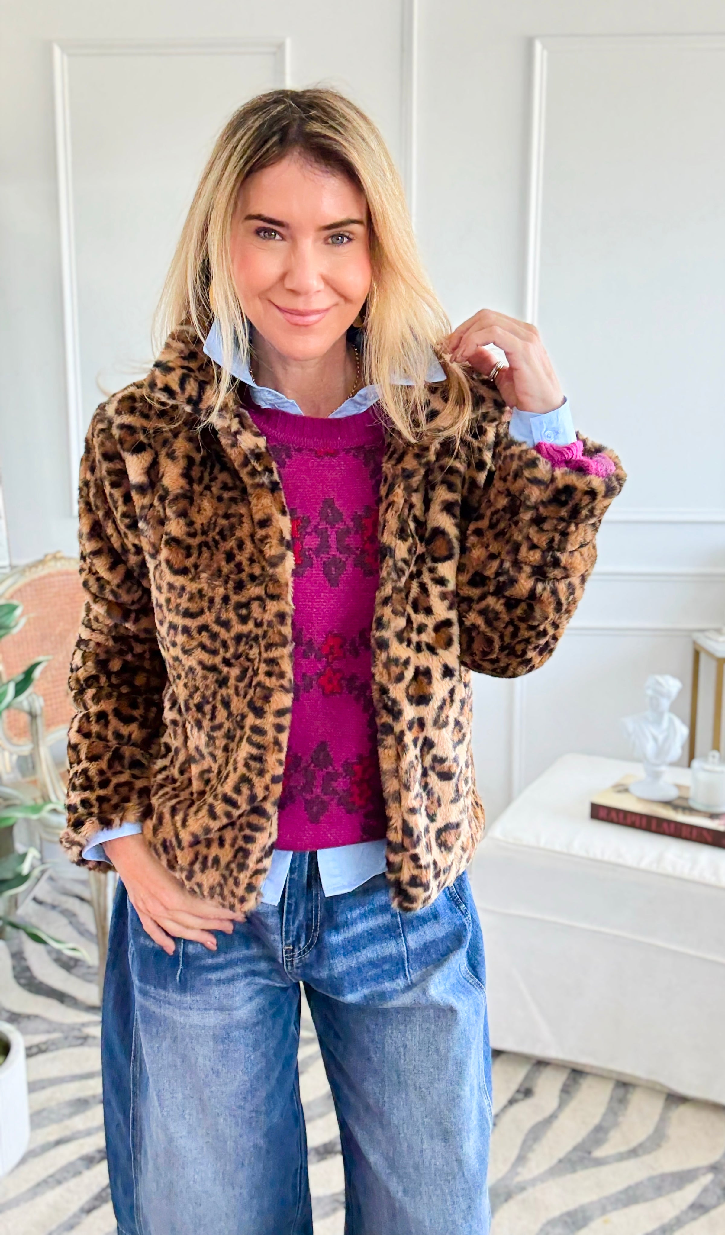 Power Pelt Faux Fur Statement Coat