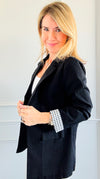 Downtown Chic Blazer - Black-160 Jackets-Must Have-Coastal Bloom Boutique, find the trendiest versions of the popular styles and looks Located in Indialantic, FL