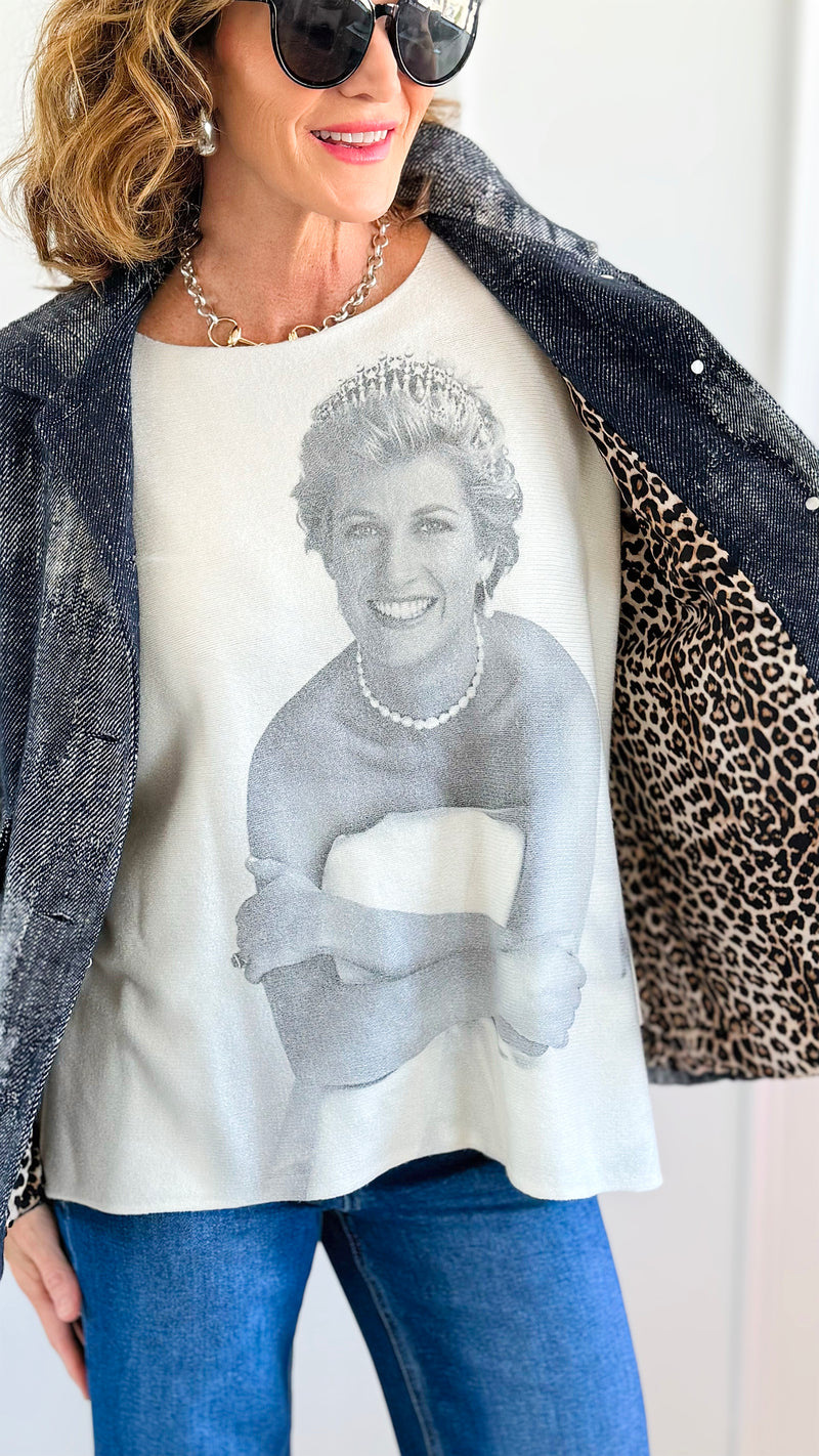 Denim Fade Italian Jacket-160 Jackets-V SKY-Coastal Bloom Boutique, find the trendiest versions of the popular styles and looks Located in Indialantic, FL