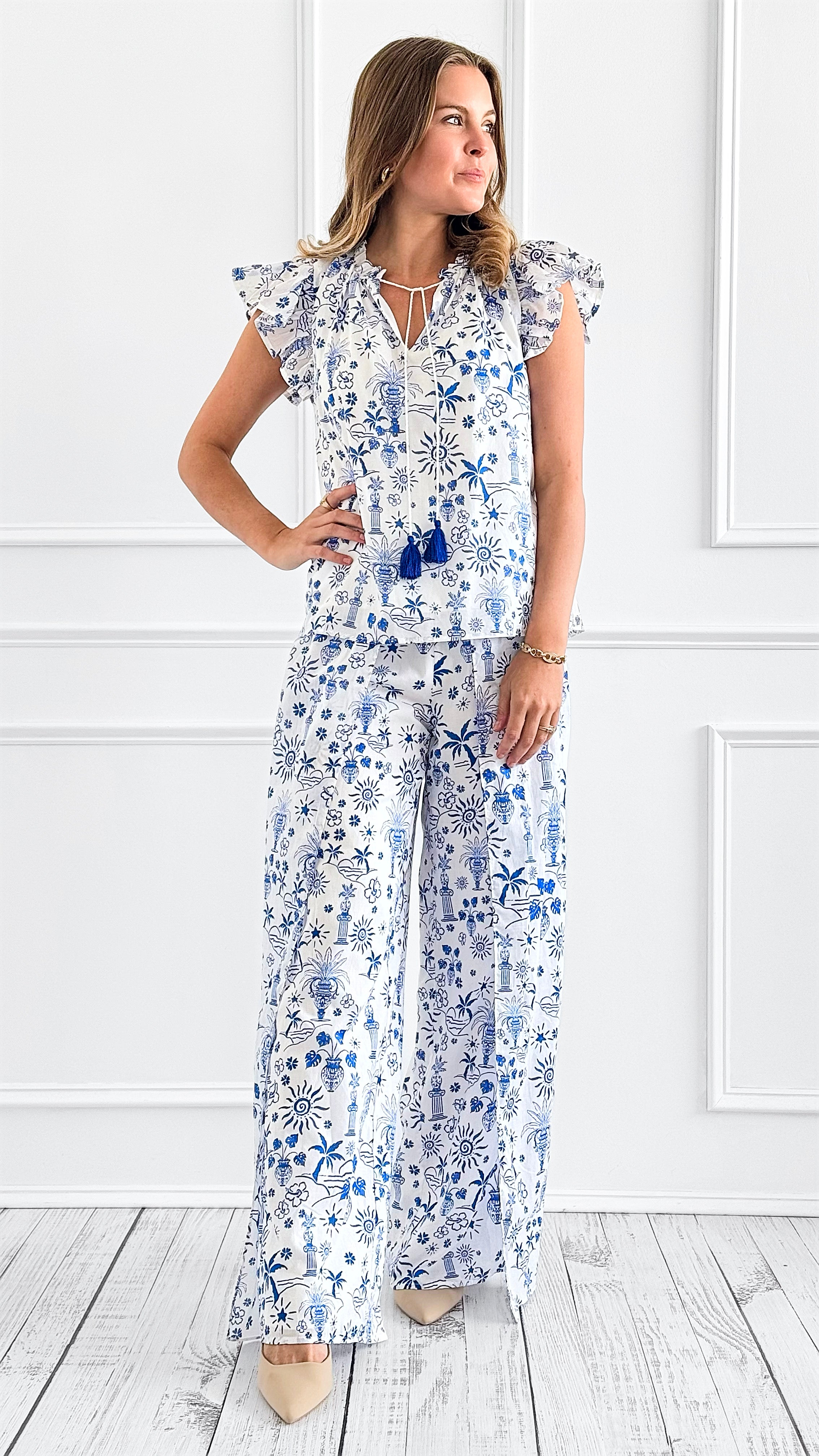 Tuscany Inspired Wide-Leg Pants-170 Bottoms-SUGARLIPS-Coastal Bloom Boutique, find the trendiest versions of the popular styles and looks Located in Indialantic, FL