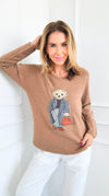 Sophisticated Style Custom CB Italian Pullover - Deep Camel-140 Sweaters-Italianissimo / Holly-Coastal Bloom Boutique, find the trendiest versions of the popular styles and looks Located in Indialantic, FL