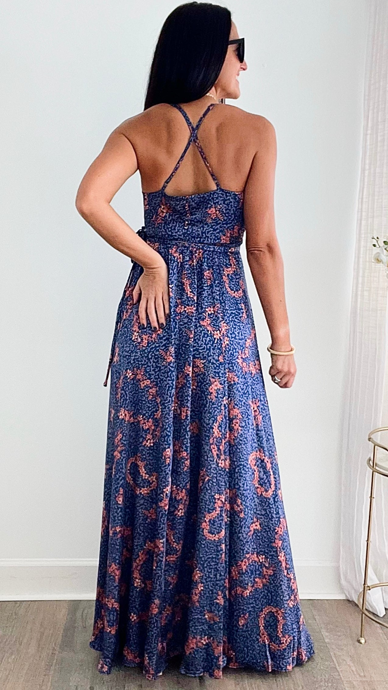Purple Sleeveless Wrap Maxi Dress-200 dresses/jumpsuits/rompers-HYFVE-Coastal Bloom Boutique, find the trendiest versions of the popular styles and looks Located in Indialantic, FL