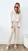 Dreamy Brushed Lounge Pants-170 Bottoms-CES FEMME-Coastal Bloom Boutique, find the trendiest versions of the popular styles and looks Located in Indialantic, FL