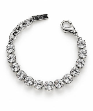 Izzy Bracelet - Antique Silver / Clear - TOVA