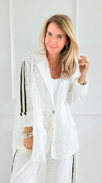 Edge & Elegance Italian Blazer-160 Jackets-TATTOO Z-Coastal Bloom Boutique, find the trendiest versions of the popular styles and looks Located in Indialantic, FL