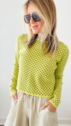 In My Zone Checkered Top-130 Long Sleeve Tops-HYFVE-Coastal Bloom Boutique, find the trendiest versions of the popular styles and looks Located in Indialantic, FL