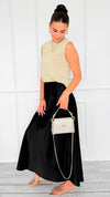 Isabella Italian Skirt- Black-170 Bottoms-SEE YOU IN ROME-Coastal Bloom Boutique, find the trendiest versions of the popular styles and looks Located in Indialantic, FL
