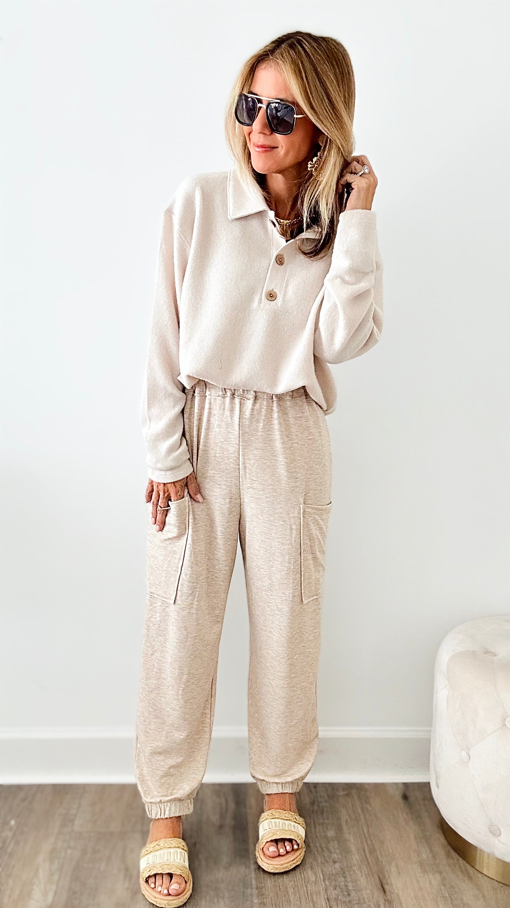 Dreamy Brushed Lounge Pants-170 Bottoms-CES FEMME-Coastal Bloom Boutique, find the trendiest versions of the popular styles and looks Located in Indialantic, FL
