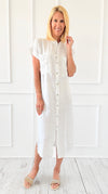 Seaside Stroll Button Dress-200 Dresses/Jumpsuits/Rompers-V6-Coastal Bloom Boutique, find the trendiest versions of the popular styles and looks Located in Indialantic, FL