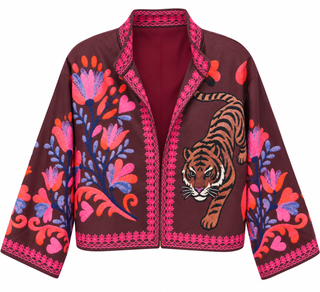 Wild Bloom Tiger Italian Jacket